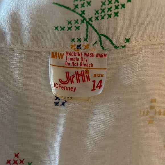 Floral Vintage J.c Penny Button up Crop Top - Picture 7 of 7